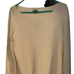 Chicos women Pullover Sweater Long Sleeve Gardenia Sz 1 NWTS